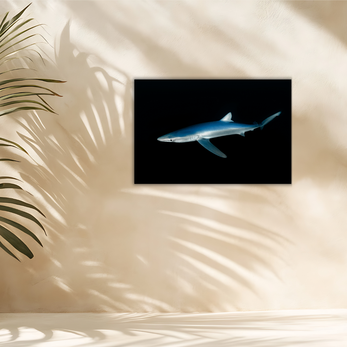 Blauhai 4.0 (Leinwandprint 60x90cm)