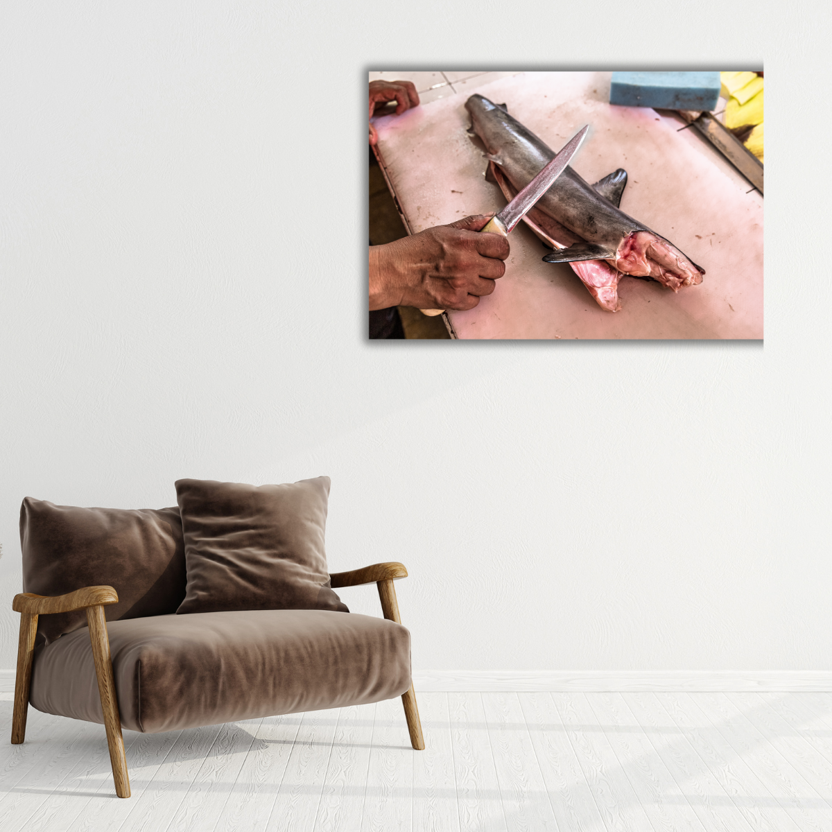 Babyhai (Leinwandprint 60x90cm)