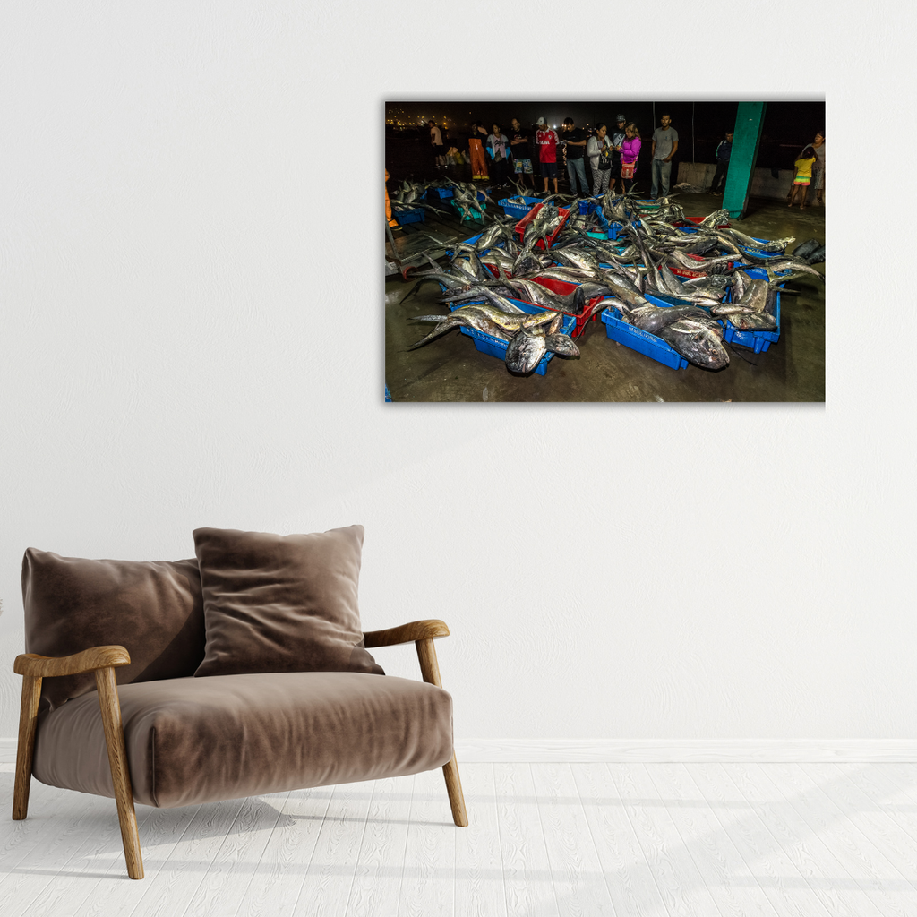 Fischmarkt (Leinwandprint 60x90cm)