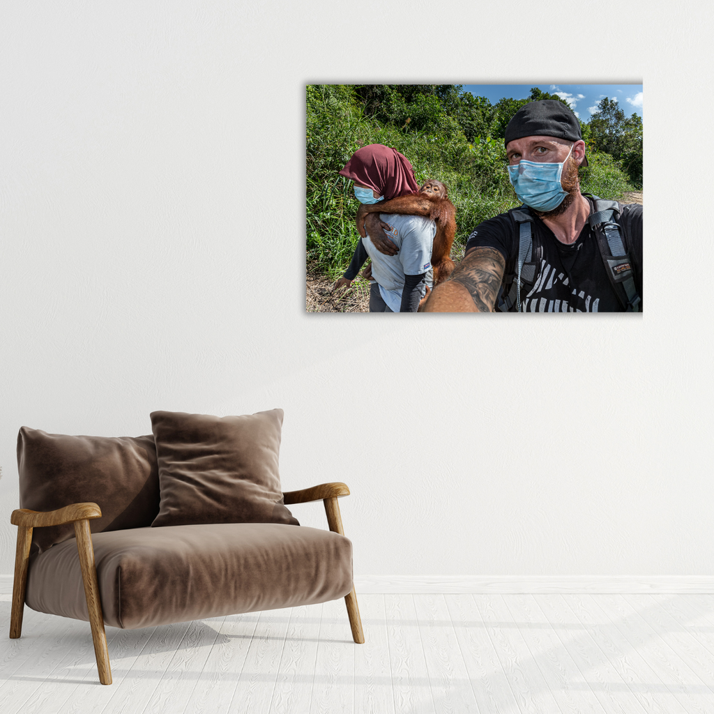 Orang-Utan Rescuecenter 4.0 (Leinwandprint 60x90cm)