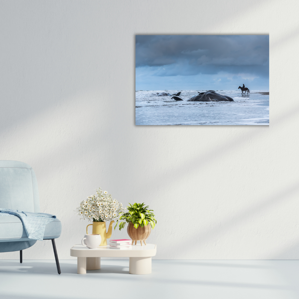 Pottwalstrandung 5.0 (Leinwandprint 60x90cm)