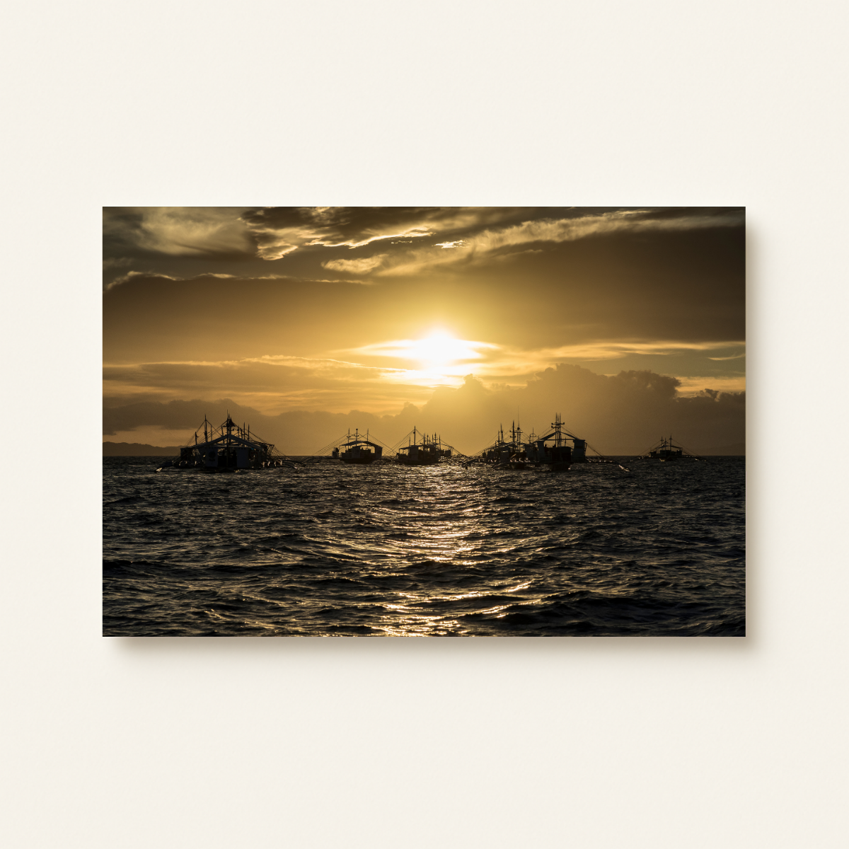 Schiffe Philippinen (Leinwandprint 60x90cm)