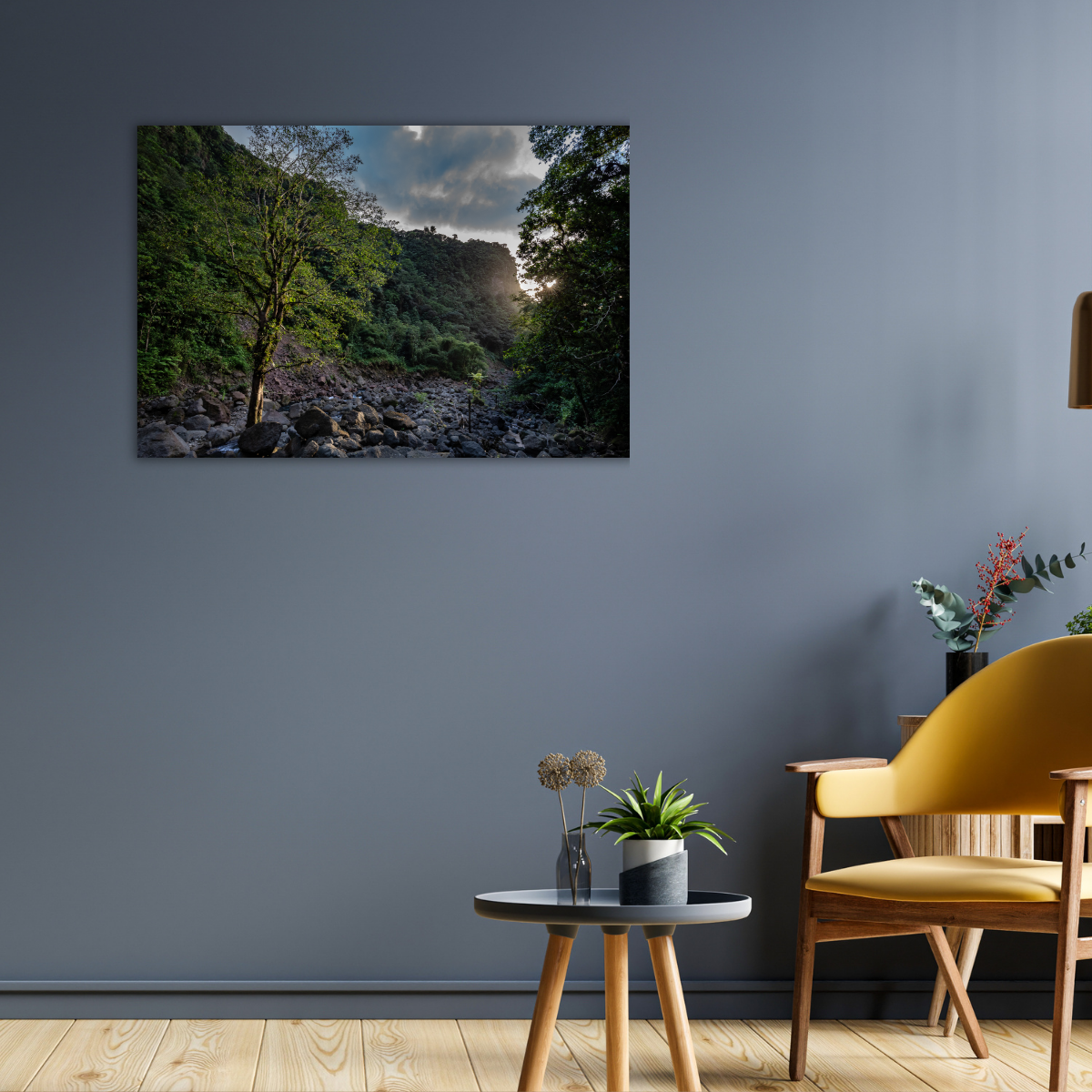 Karibisches Tal (Leinwandprint 60x90cm)