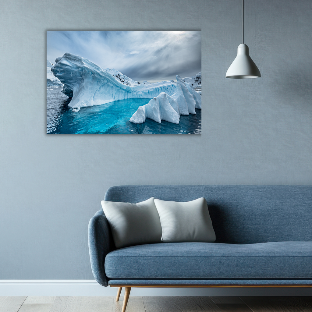 Eisberge (Leinwandprint 60x90cm)