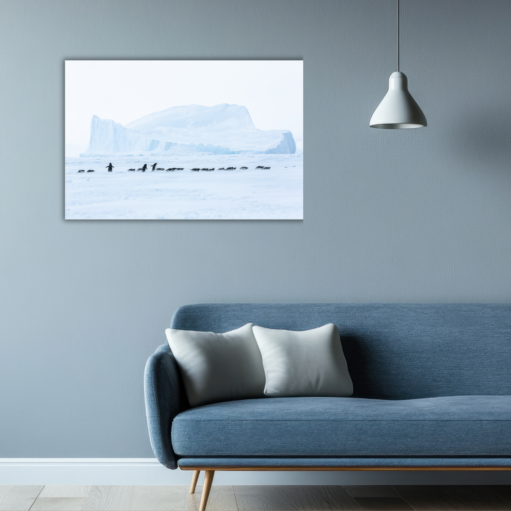 Adeliepinguine 2.0 (Leinwandprint 60x90cm)