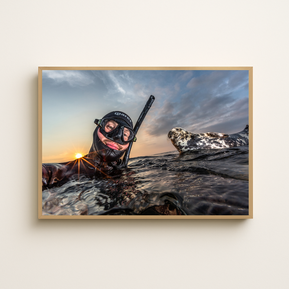 Robert mit Robbe (Fine Art Print 30x45cm)