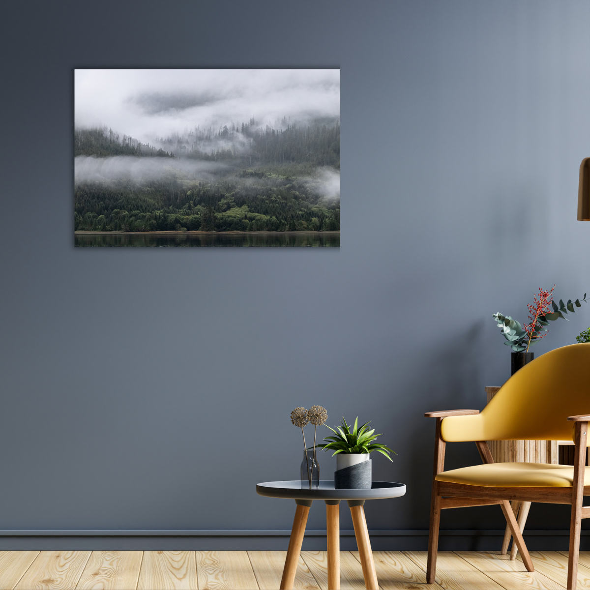 Nebliger Wald Kanada (Leinwandprint 60x90cm)