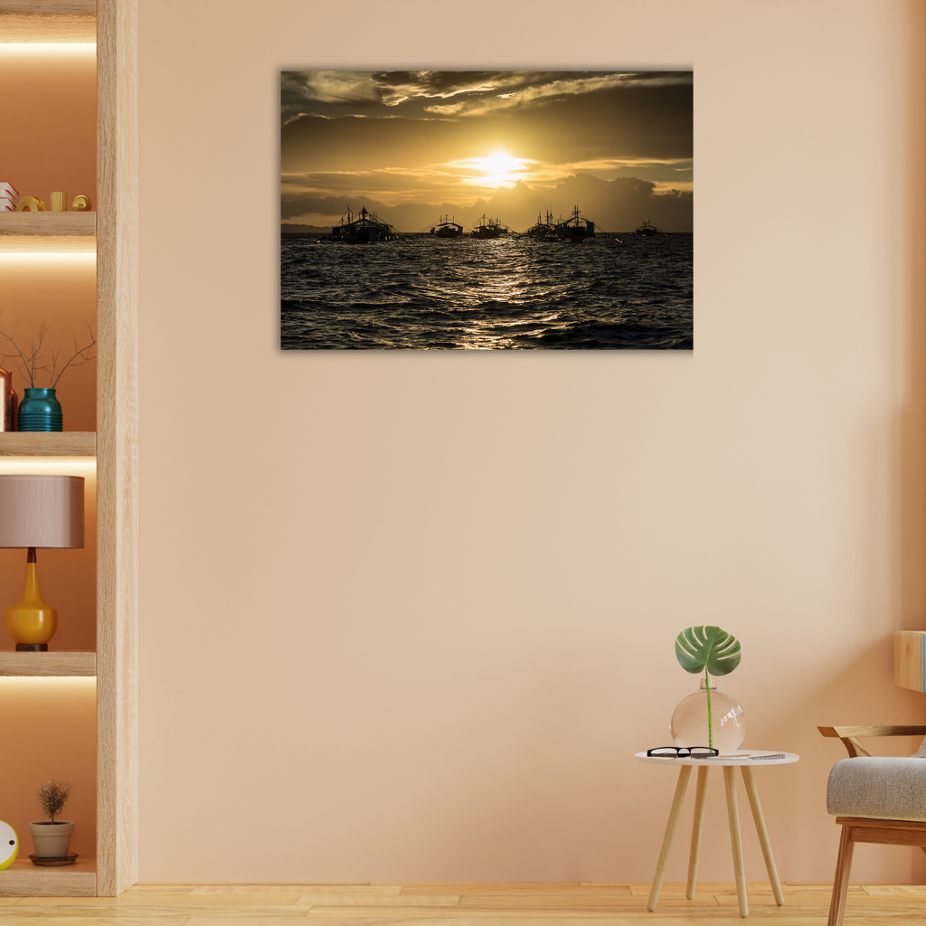 Schiffe Philippinen (Leinwandprint 60x90cm)