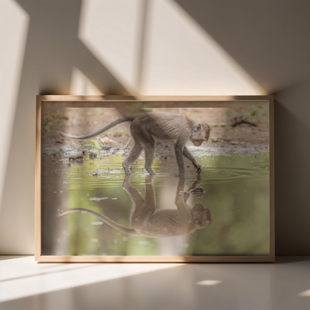 Langschwanz Makake (Fine Art Print 30x45cm)