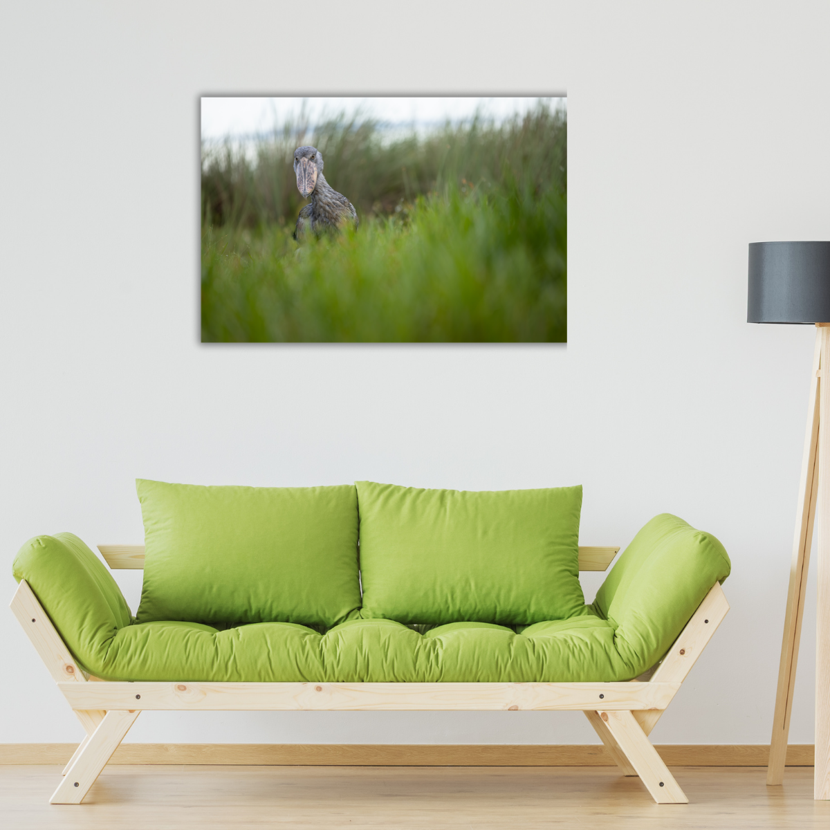 Schuhschnabel Quer (Leinwandprint 60x90cm)