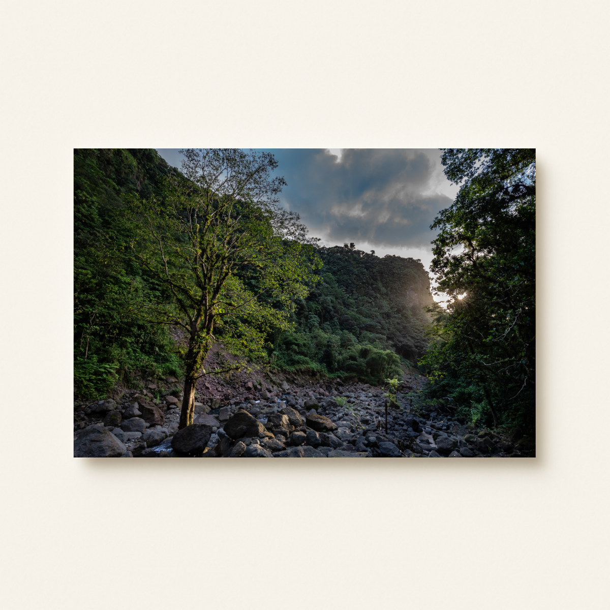 Karibisches Tal (Leinwandprint 60x90cm)