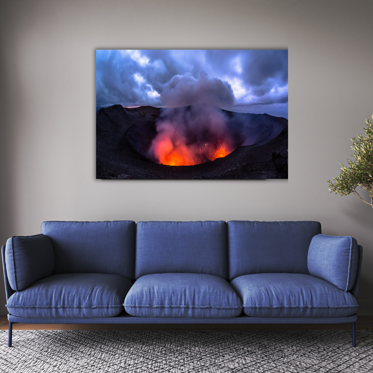 Vulkan (Leinwandprint 60x90cm)