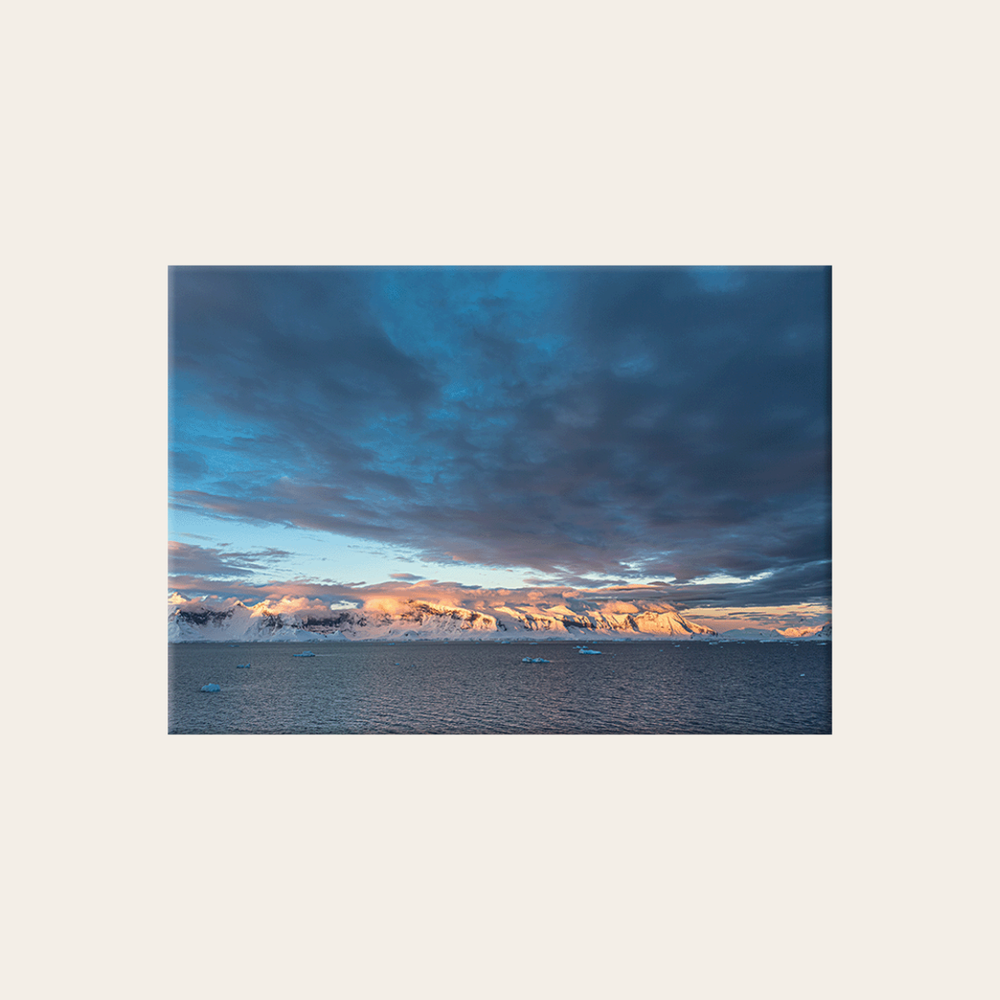 Antarktischer Sonnenuntergang (Leinwandprint 60x90cm)