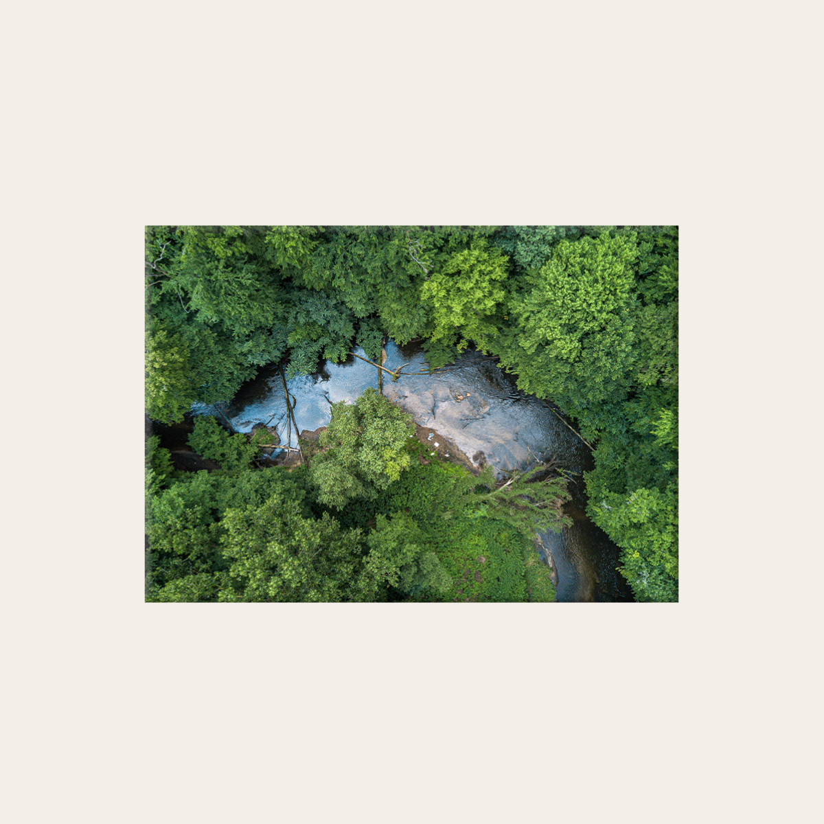 Flusslauf (Leinwandprint 60x90cm)