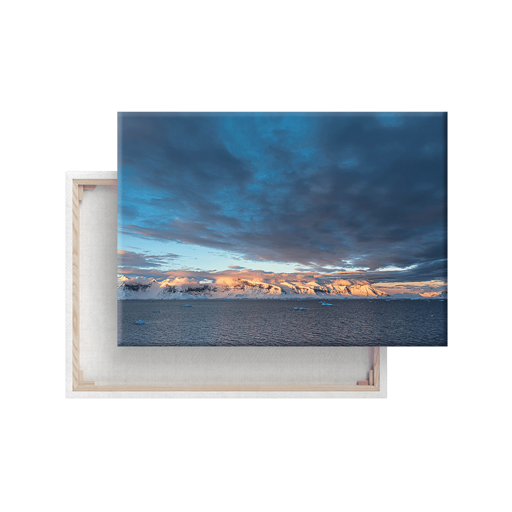 Antarktischer Sonnenuntergang (Leinwandprint 60x90cm)