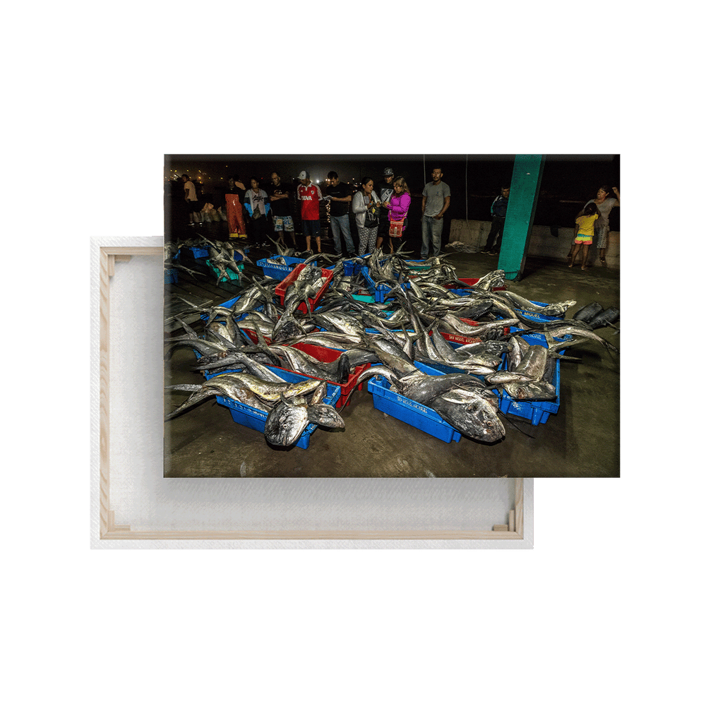 Fischmarkt (Leinwandprint 60x90cm)