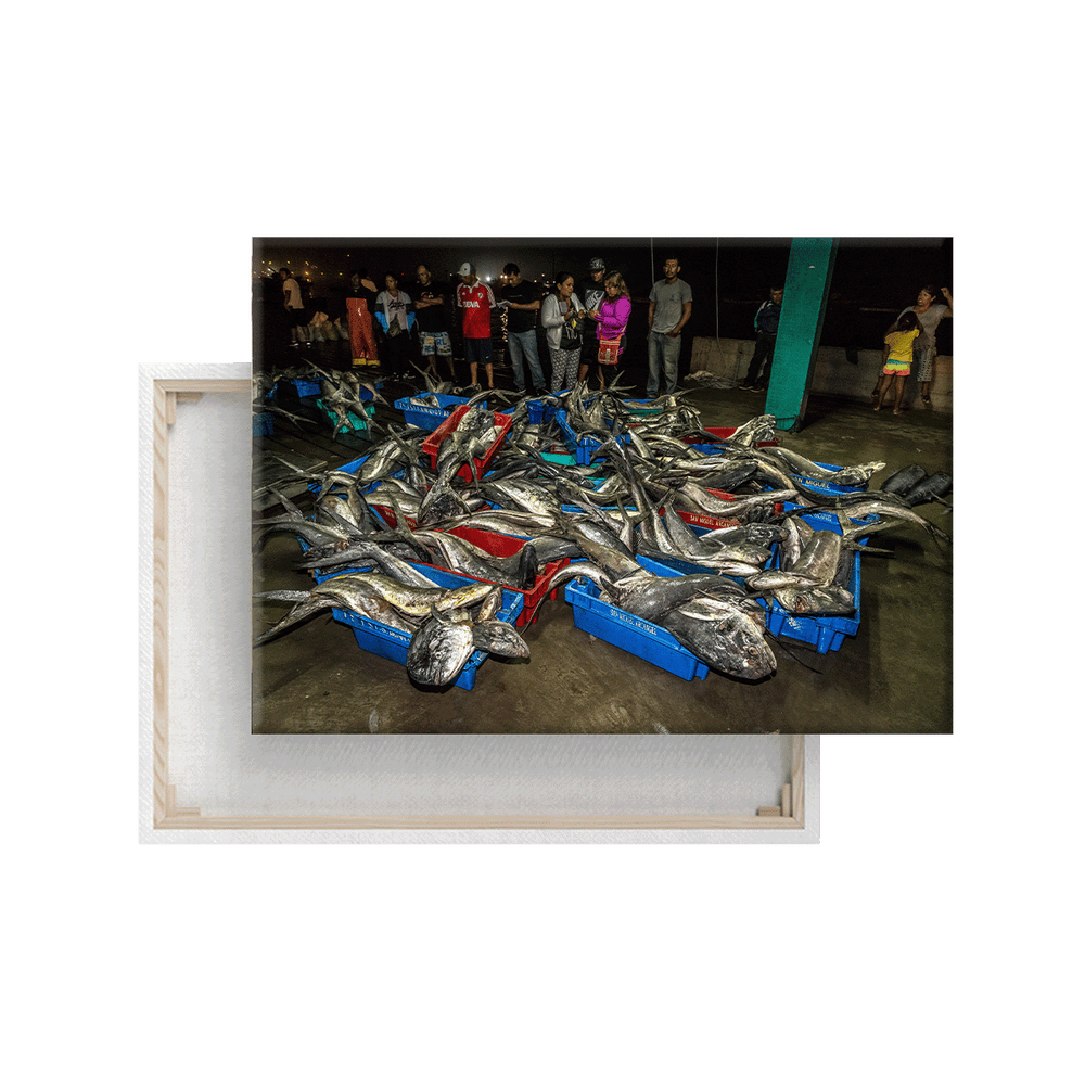 Fischmarkt (Leinwandprint 60x90cm)