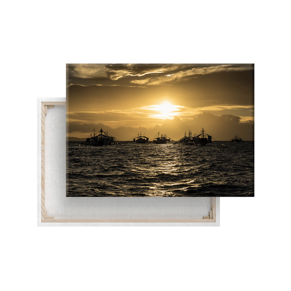 Schiffe Philippinen (Leinwandprint 60x90cm)