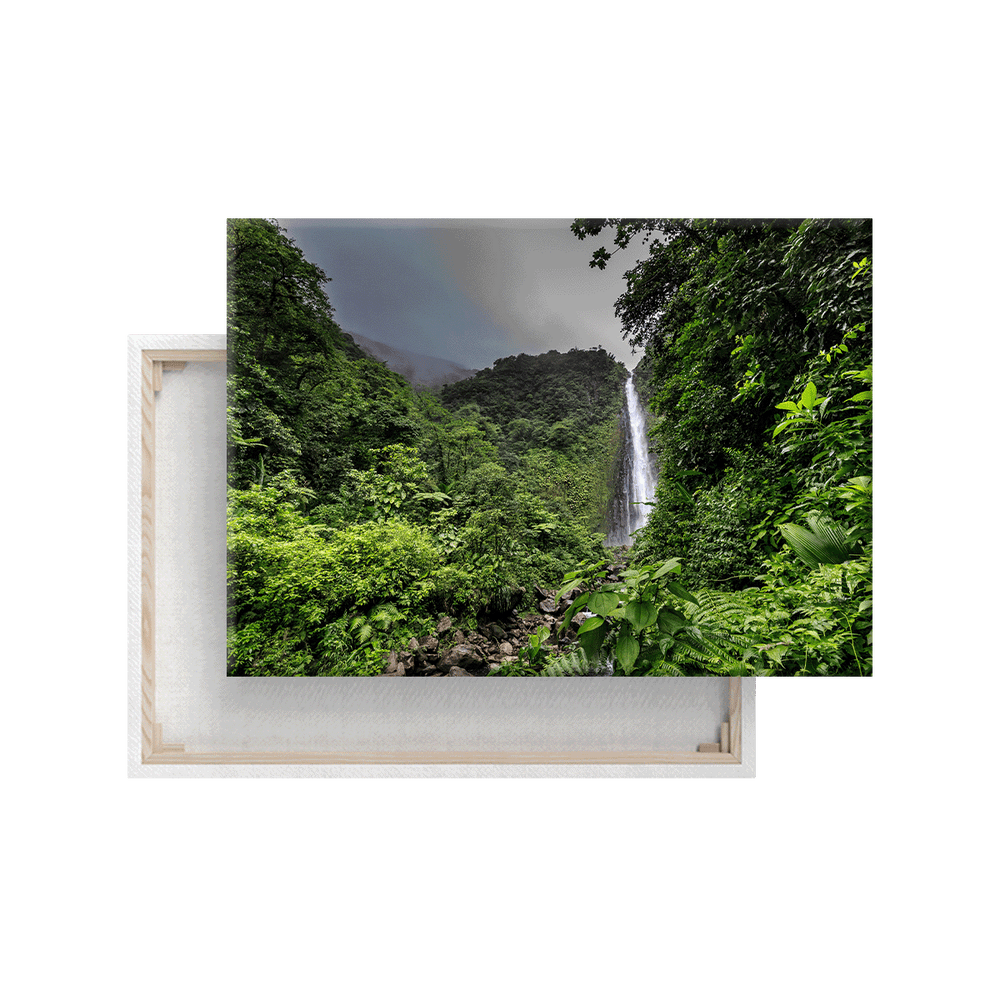 Wasserfall in der Karibik (Leinwandprint 60x90cm)