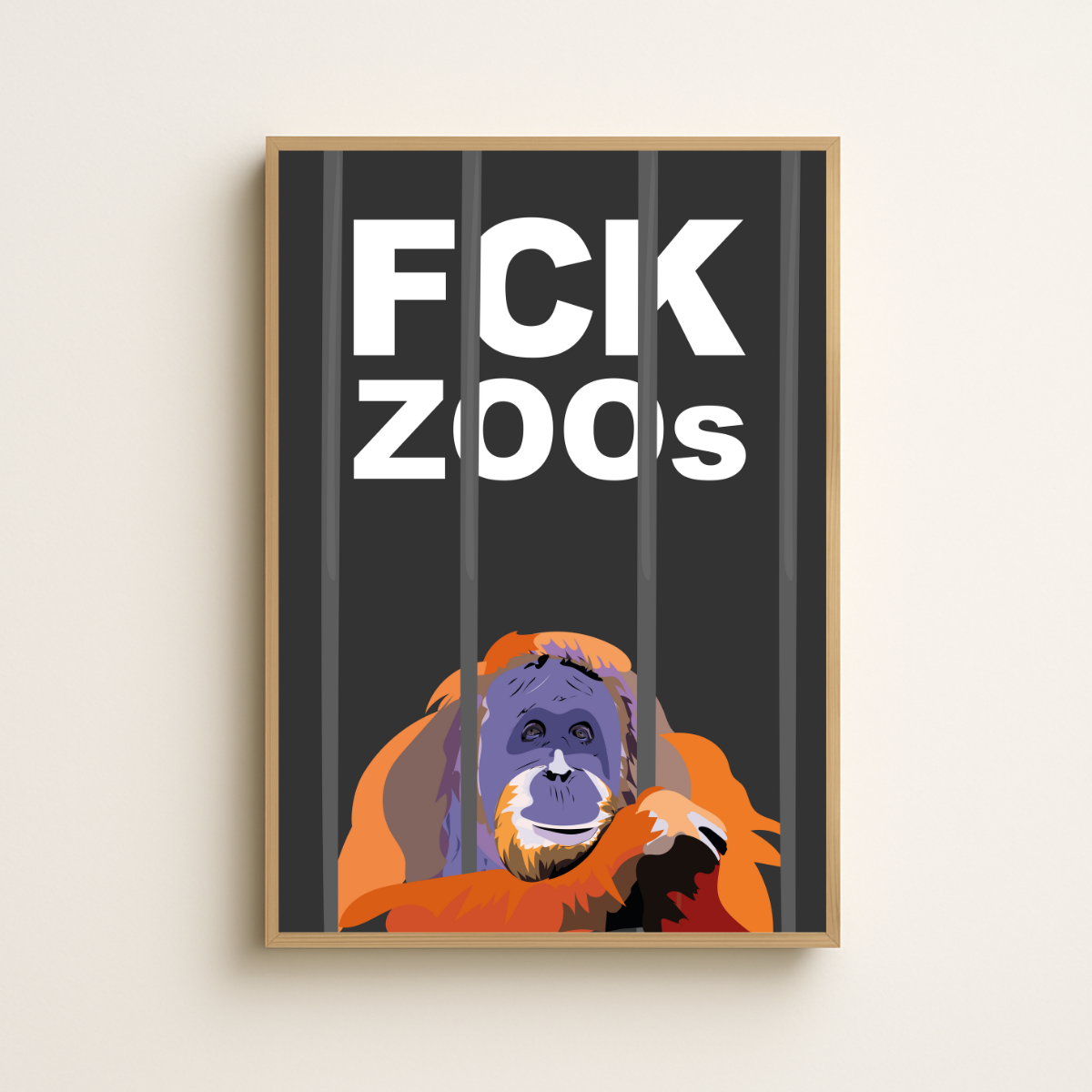 FCK ZOOs (Fine Art Print 45x30cm)
